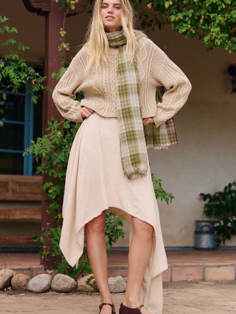 NWT Free People free-est Summer Sand Indigo Sweater Skirt Size XS - Picture 4 of 5